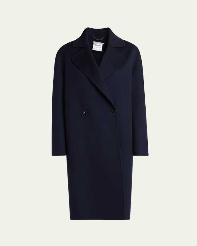 Iconic Double-Breasted Wool Peacoat
